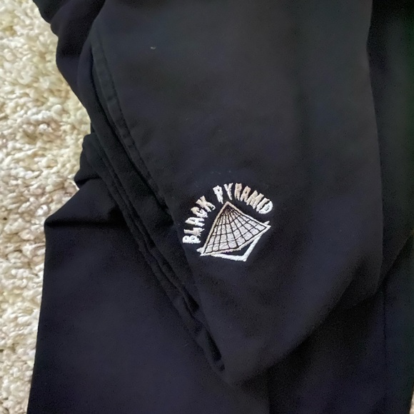 Black Pyramid Joggers with White Accents by Black - Picture 4 of 5